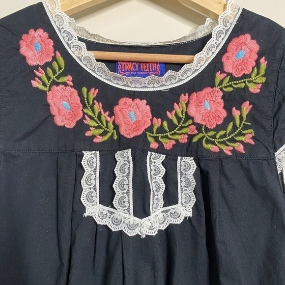Tracy Feith for Target Embroidered Tunic Lace trim Dress - Picture 3 of 6